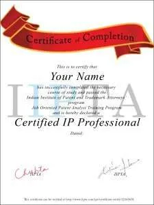 IIPTA JOPAT Certificate